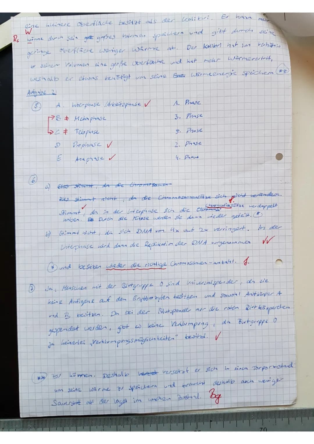 rechanis
ne
Klassenarbeit Biologie, Bio 10A, 25.6.2019: 30 Minuten!!!
1 (4) 2 (1) 3 (4) 4 (4) 5 (4) 6 (4) 7 (4) E25 N
4
13,5 2,5 3,5 3
Kolib