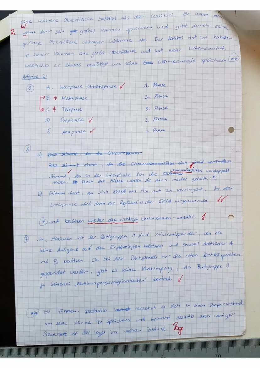rechanis
ne
Klassenarbeit Biologie, Bio 10A, 25.6.2019: 30 Minuten!!!
1 (4) 2 (1) 3 (4) 4 (4) 5 (4) 6 (4) 7 (4) E25 N
4
13,5 2,5 3,5 3
Kolib
