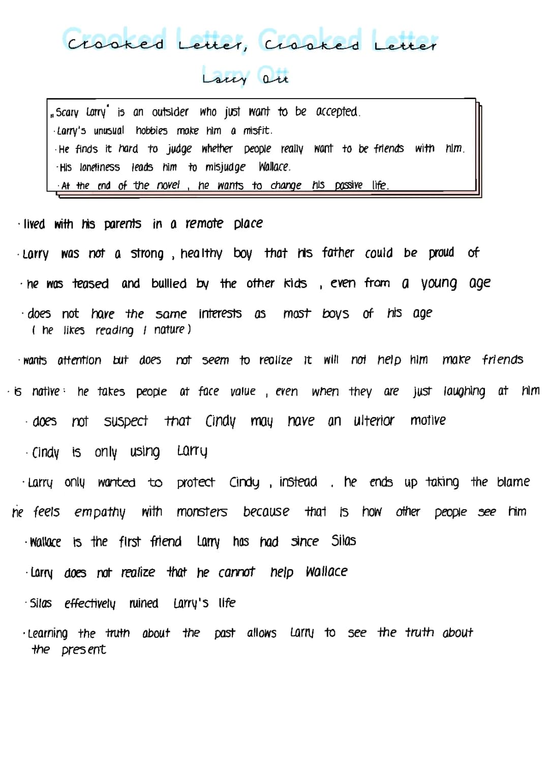 Crooked Letter: Your Simple Guide to Summaries and Characters