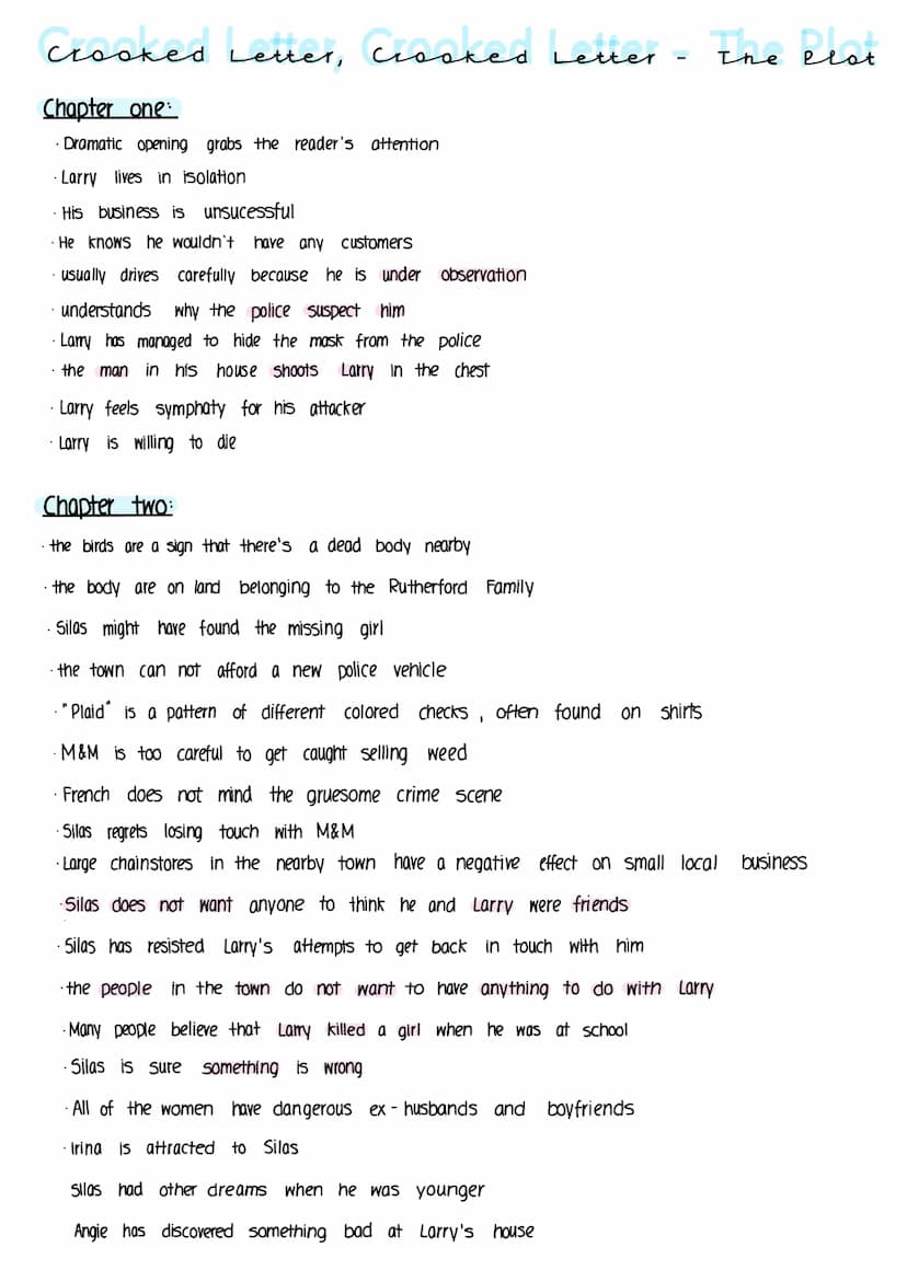 Crooked Letter, Crooked Letter
Larry att
Scary Larry" is an outsider who just want to be accepted.
· Larry's unusual hobbies make him a misf