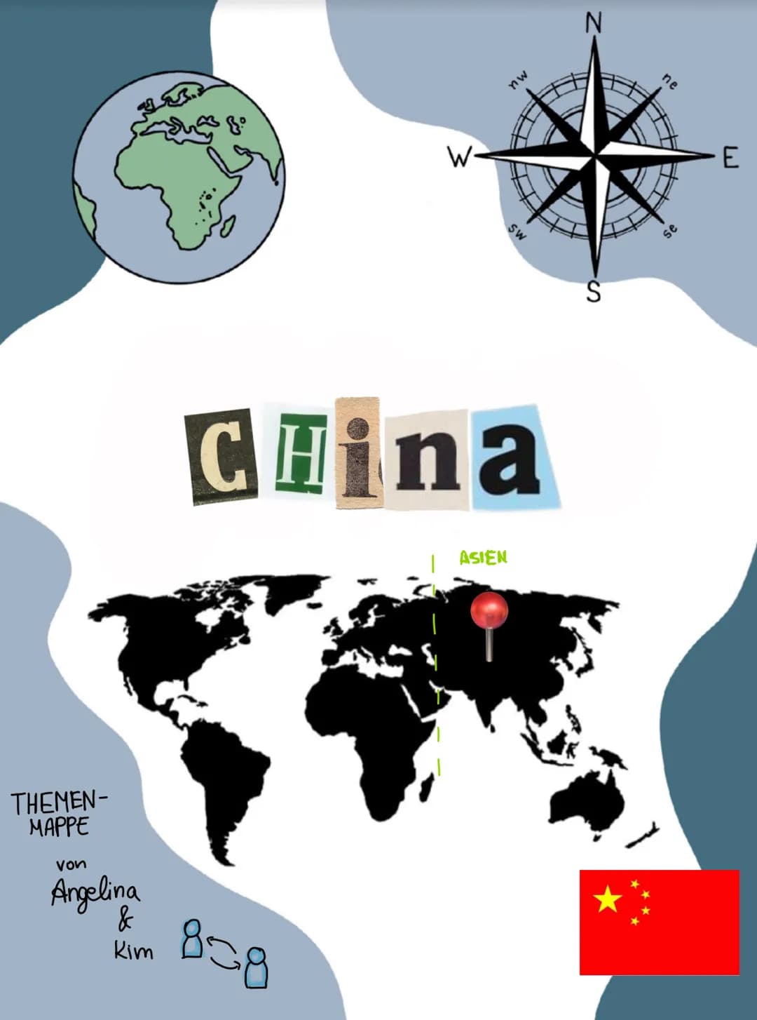 THEMEN-
MAPPE
von
Angelina
&
Kim
W-
808
nw
CHina
SW
ASIEN
N
S
ne
se
E Themen:
1. Allgemeine Informationen zu China
2. Wirtschaft
3. Landwirt