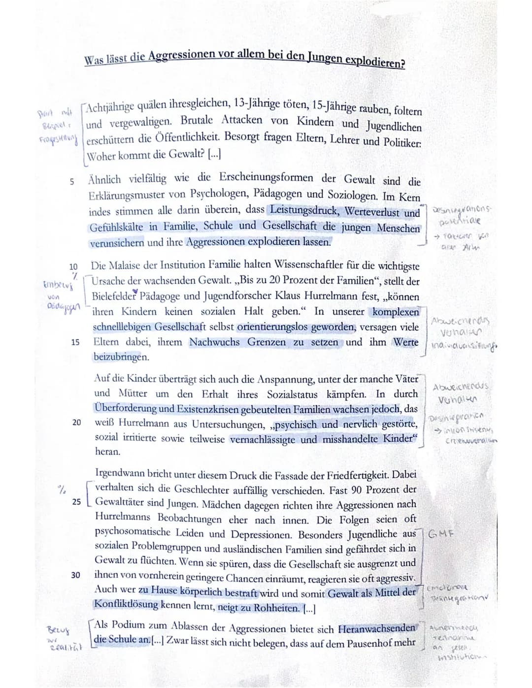 Erwartungshorizont zur Klausur Heitmeyer/systemische Therapie
Teilaufgabe 1:
2
Anforderungen
Der Schüler/die Schülerin...
1 formuliert einen
