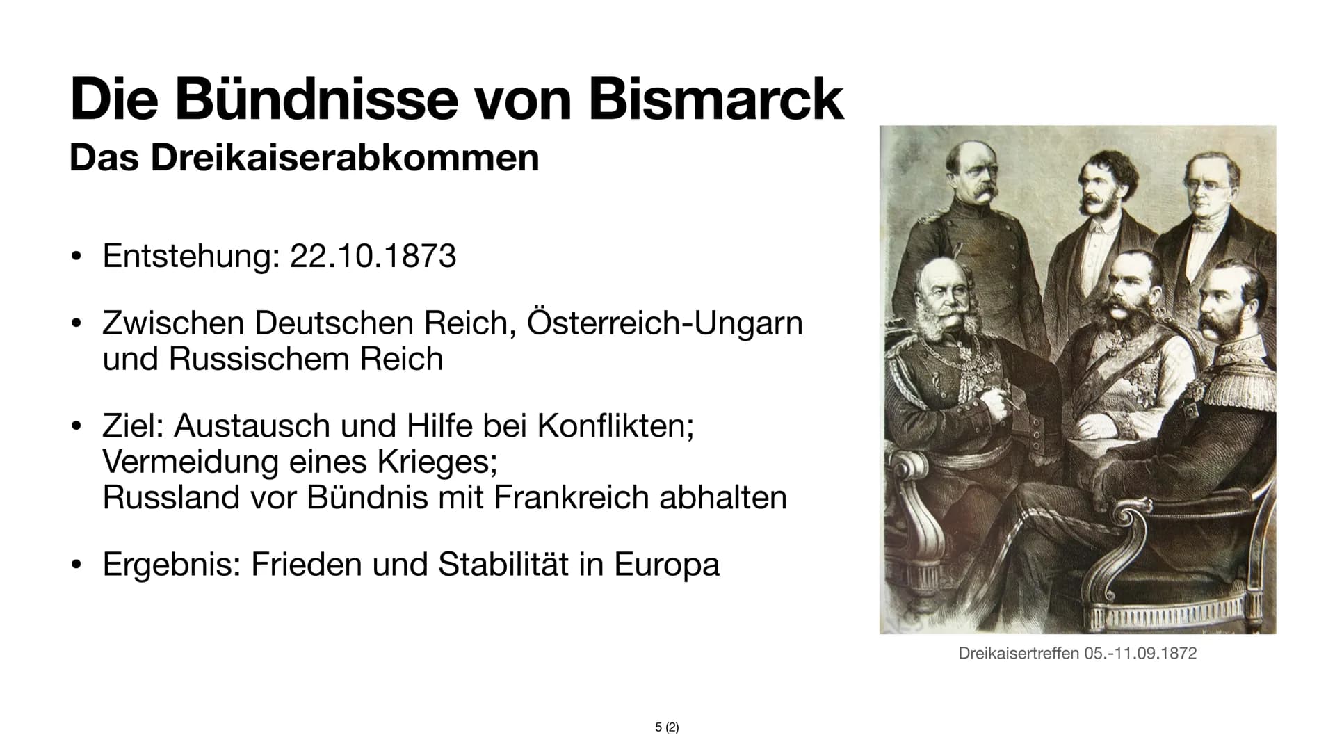 NAKA
Bismarcks Bündnissystem
Ellen S. Inhaltsverzeichnis
3. Ausgangslage
4. Ziele
5. Die Bündnisse von Bismarck
(1) Darstellung der Bündniss