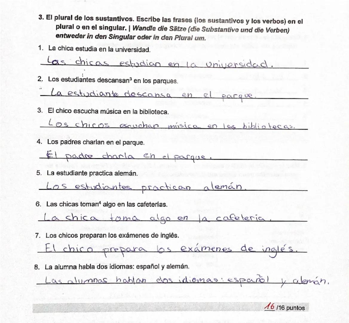 Grammatik
Verben (los verbas)
Klausur 7.
Infinitiv
Ser
hablar
comprender
vivin
Singular
yo
Soy
hable
comprendo vivo
tú
enes
hablas
comprende