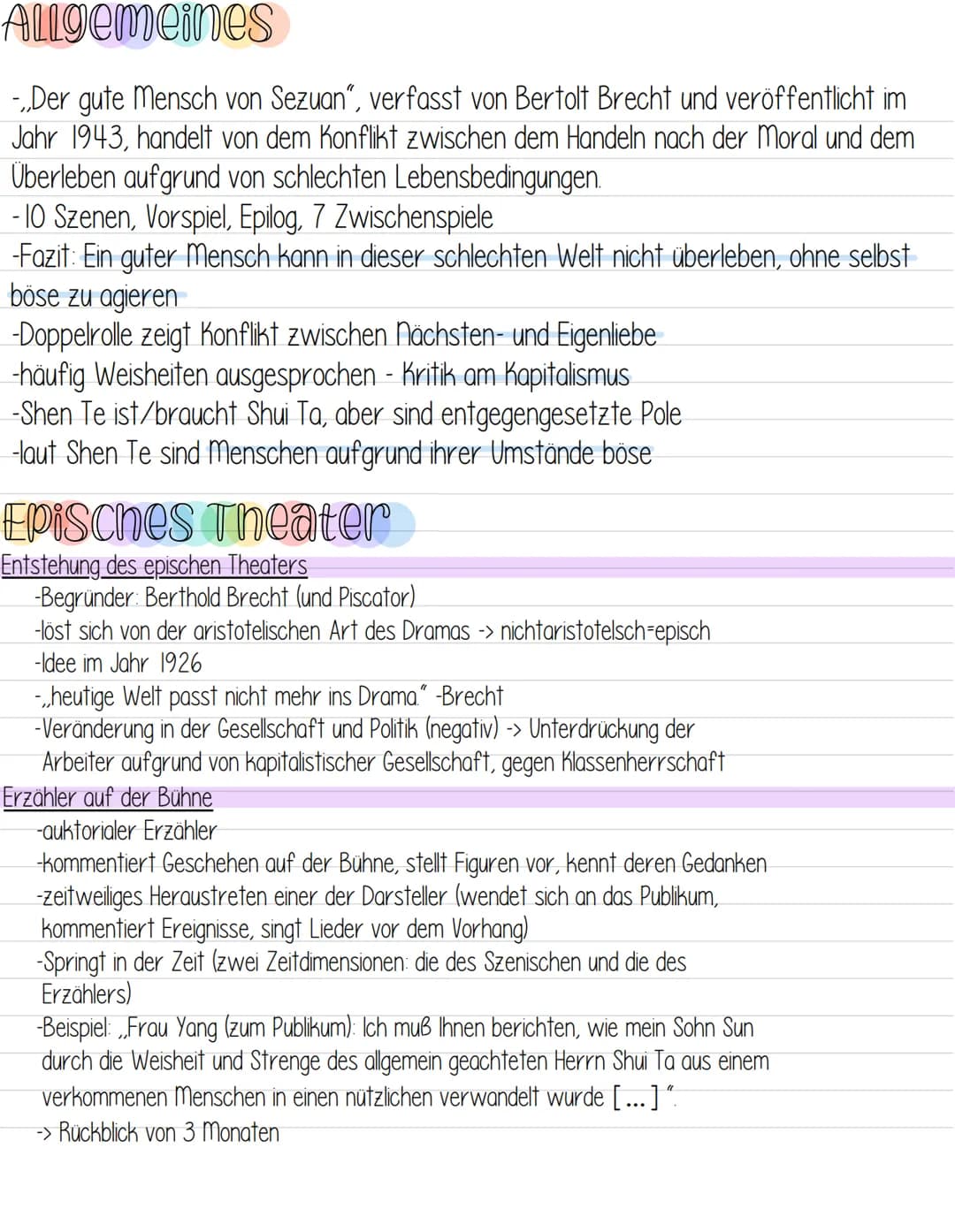 Bertolt Brecht
Der gute Mensch von Sezuan
edition suhrkamp
ᏚᏙ Figurenkonstellation
Wang
Wasserverkäufer
Shu Fu
Barbier
Die Besitzenden
←Gesp