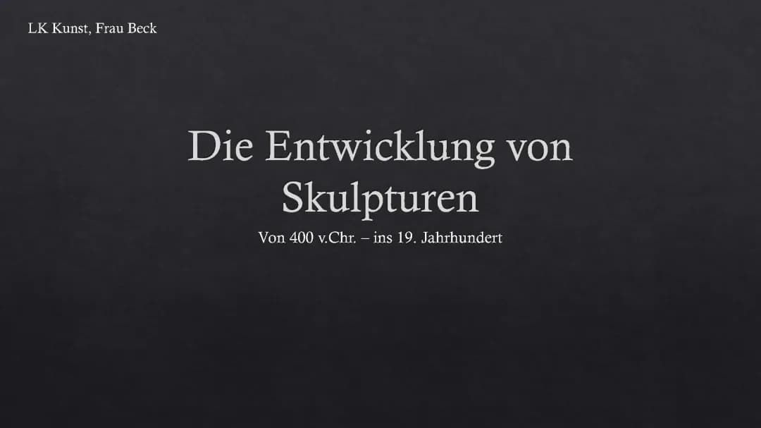 Kunstgeschichte: Von der Antike bis zur Moderne - Einfach erklärt