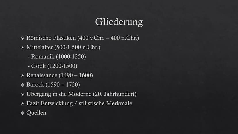 LK Kunst, Frau Beck
Die Entwicklung von
Skulpturen
Von 400 v.Chr. – ins 19. Jahrhundert LK Kunst, Frau Beck
Emily Leicht und Amelie Fuchsloc