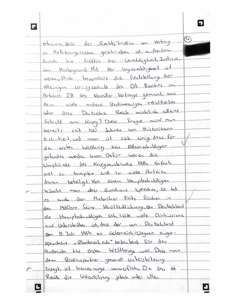 Klausur Geschichte Leistungskurs 12/1
Erster Weltkrieg -
Erlaubte Hilfsmittel: Wörterbuch der deutschen Rechtschreibung, Historischer Weltat