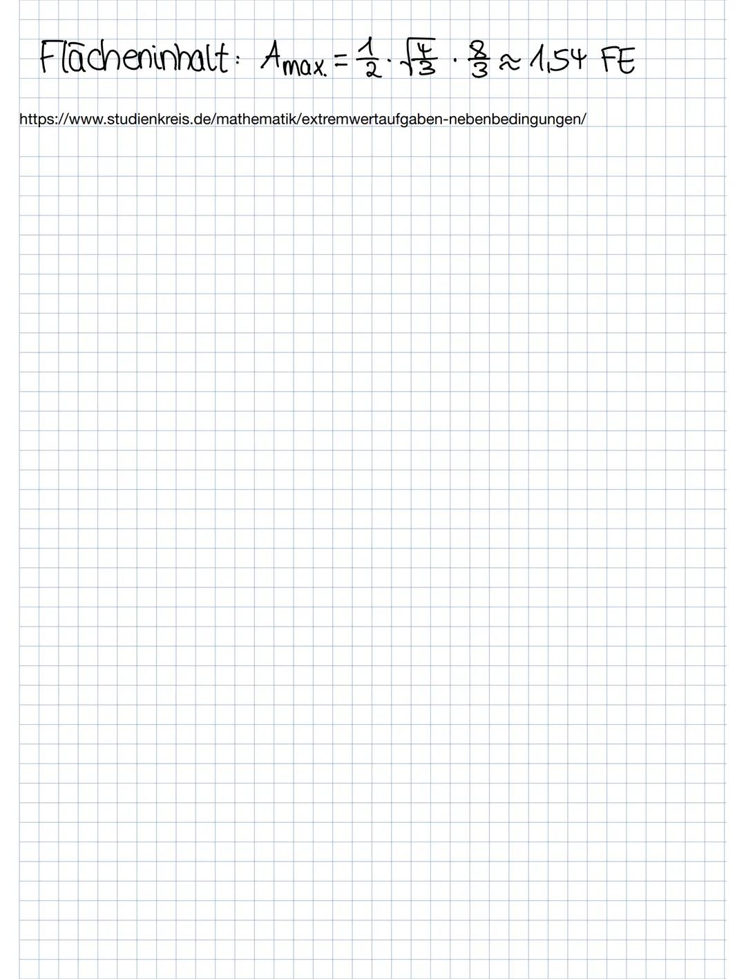 extremwertaufgabe
(1) Skizze:
(a)
4
3+
G
-
4
f(x) = -x² +4
• Q( 4 | F(4))
->X
3
P (ulo)
b) Extremalbedingung (d.h. Gleichung der zu opti-
mi