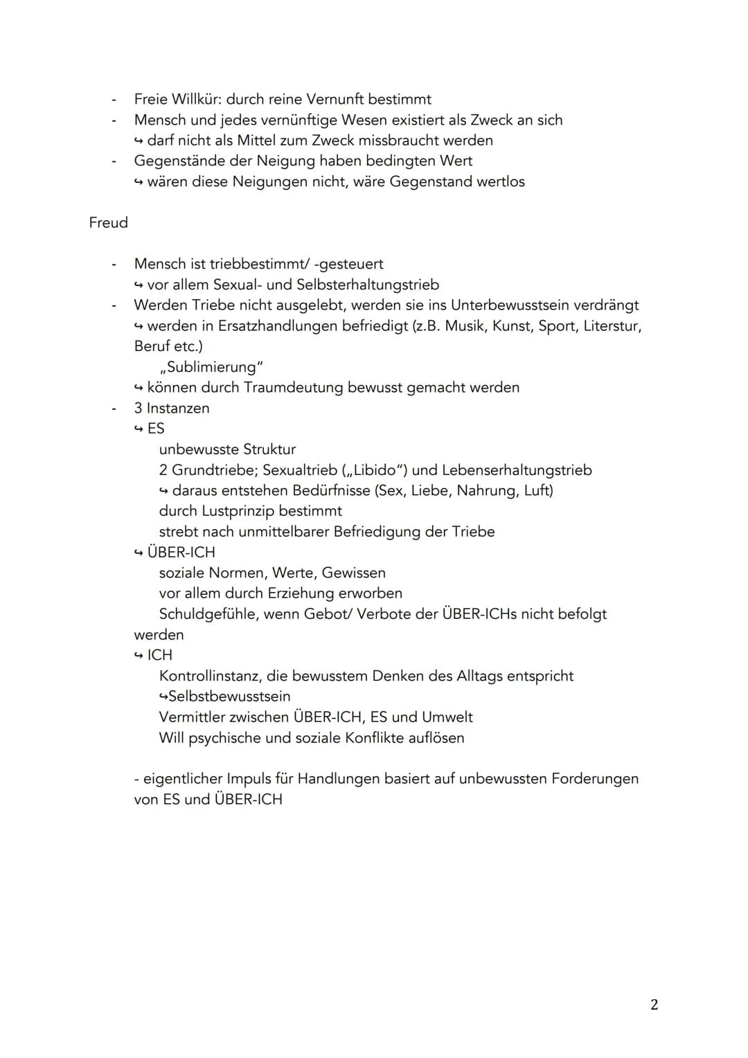 Q1.1 Anthropologische Grundpositionen
Menschenbilder
Natur-/ Triebwesen
Descartes
Kant
Wille kann nicht gezwungen werden
2 Gedanken der Seel