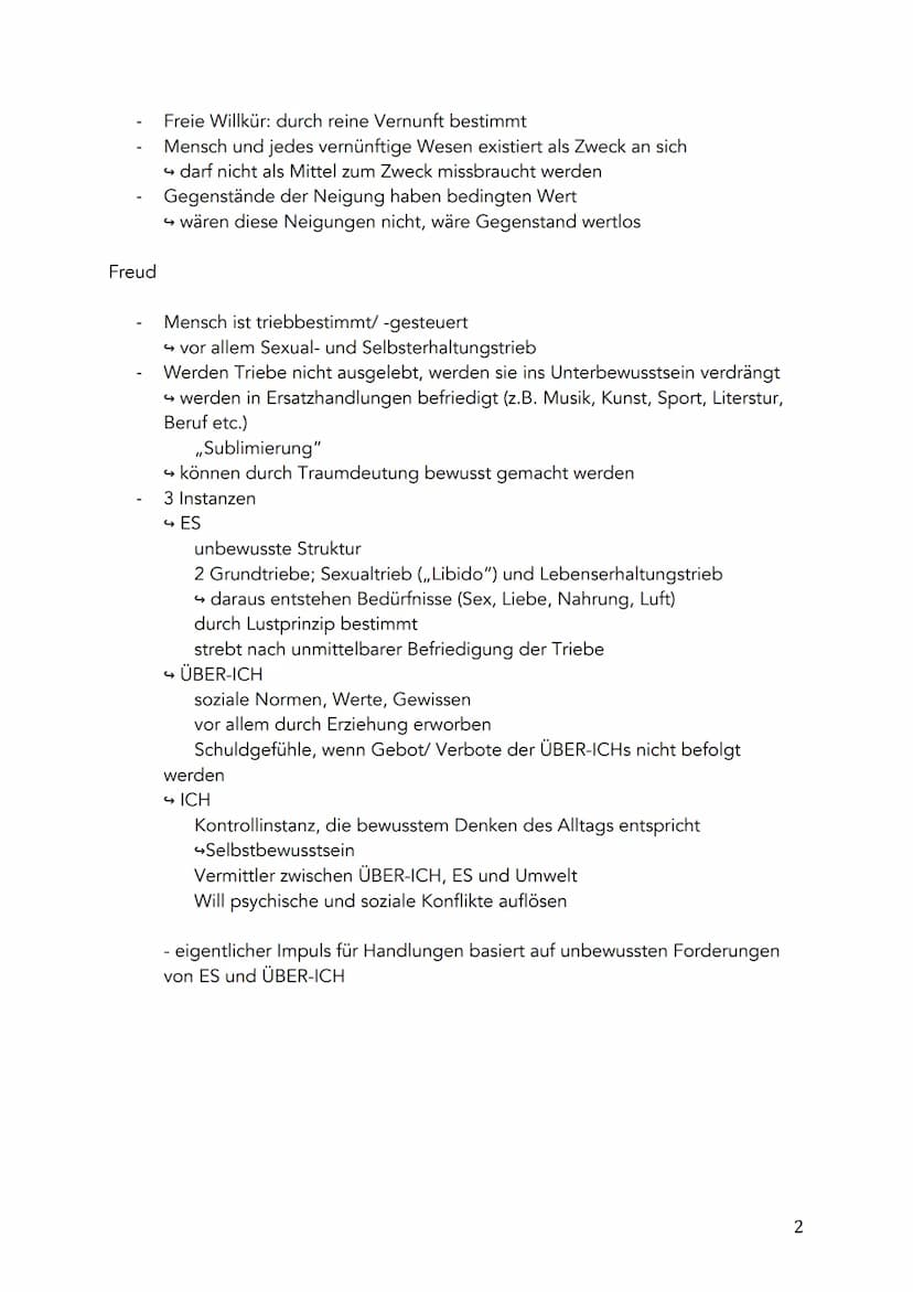 Q1.1 Anthropologische Grundpositionen
Menschenbilder
Natur-/ Triebwesen
Descartes
Kant
Wille kann nicht gezwungen werden
2 Gedanken der Seel