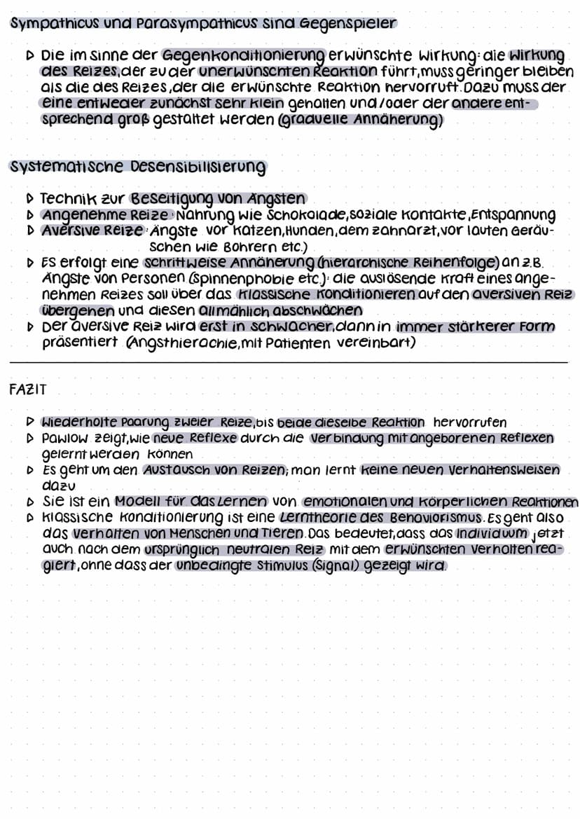 Die Klassische Konditionierung.
AIS Klassische Konditionierung bezeichnet man den Prozess der wieder-
holten Kopplung eines neutralen Reizes