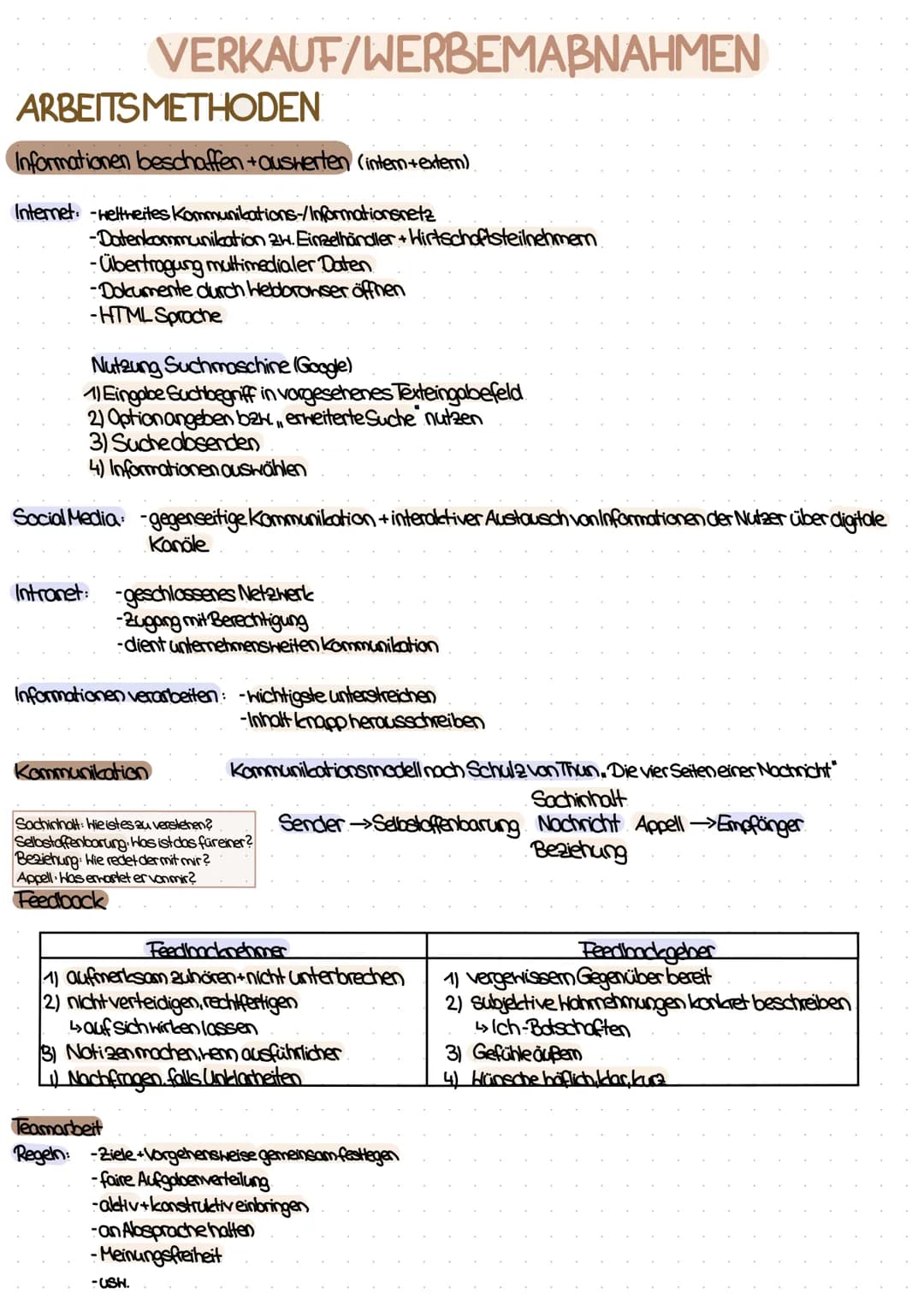Verkauf/Werbemaßnahmen, Lea E018A ARBEITSMETHODEN
Informationen beschaffen + auswerten (intern+extern)
Internet: -weltweites Kommunikations-