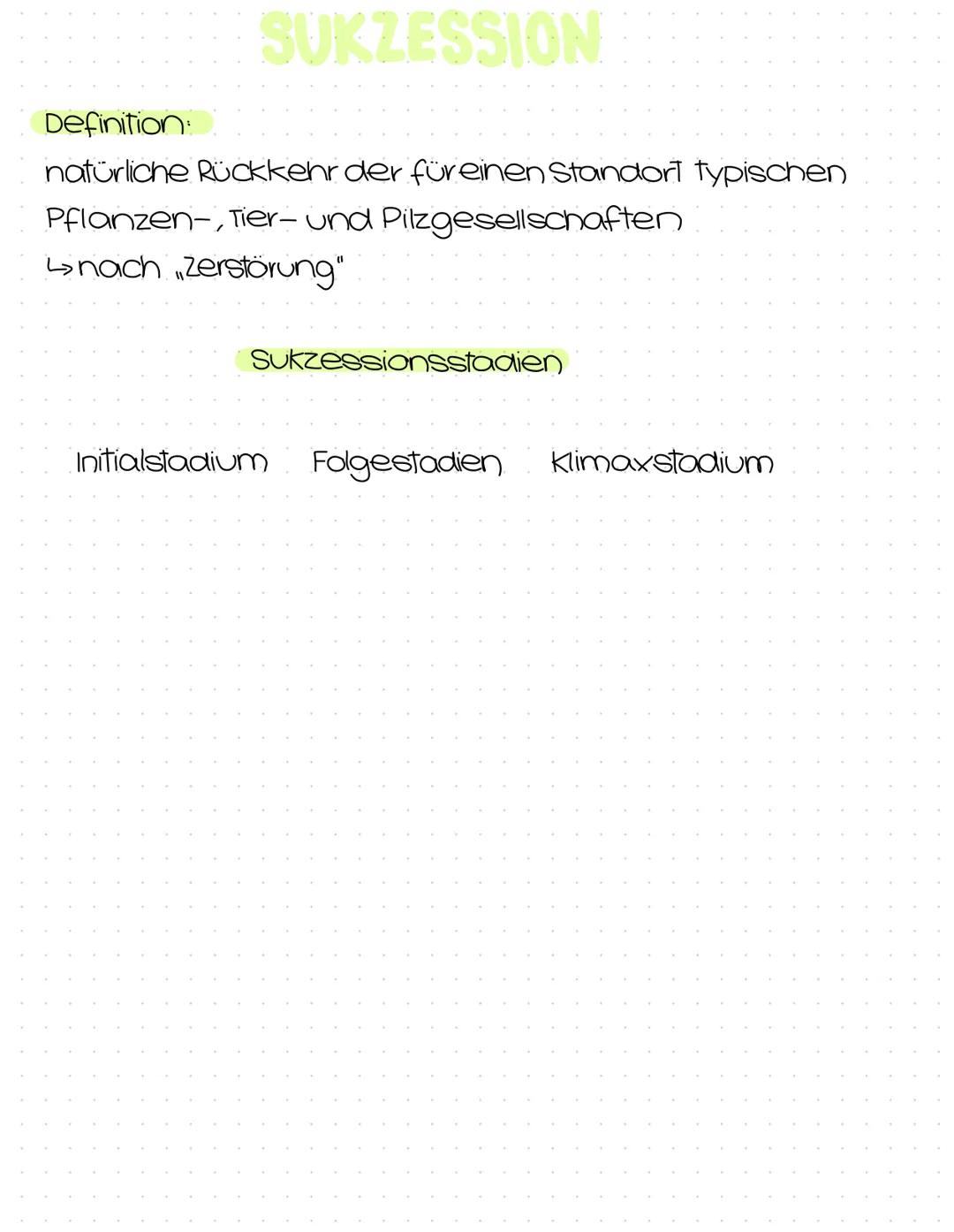 Okologie
Abitur
Zusammenfassung Inhaltsübersicht
Themenfeld Ökologie
Bereiche der Ökologie (Syn-, Populations- und Autökologie)
Aufbau eines