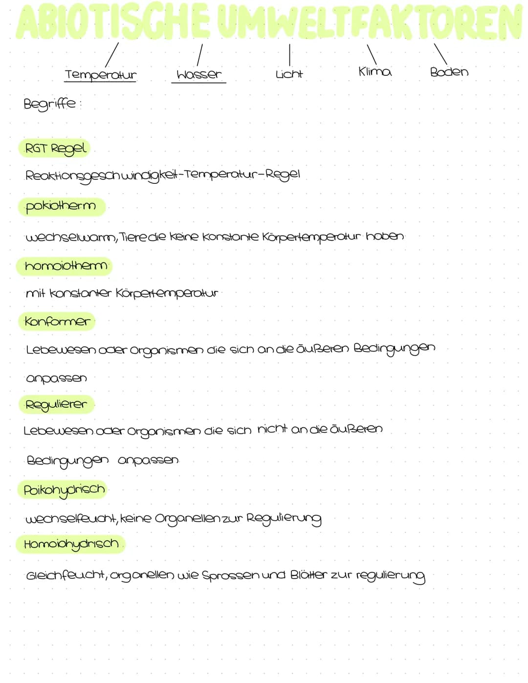 Okologie
Abitur
Zusammenfassung Inhaltsübersicht
Themenfeld Ökologie
Bereiche der Ökologie (Syn-, Populations- und Autökologie)
Aufbau eines