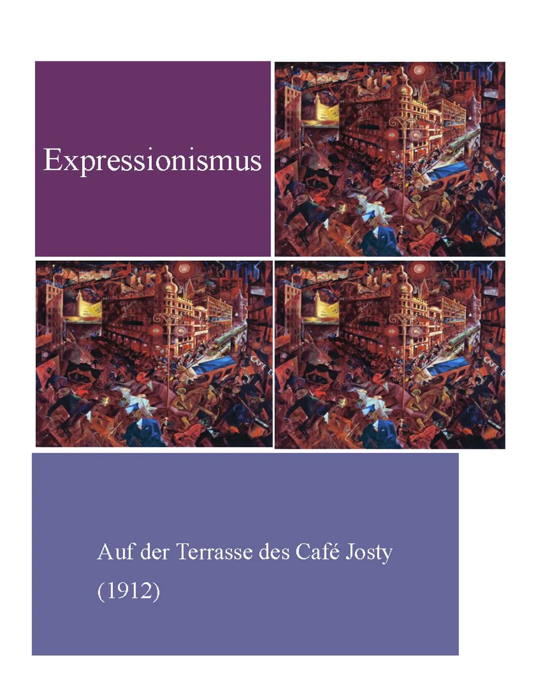 Expressionismus- Auf der Terrasse des Café Josty (Paul Boldt) 