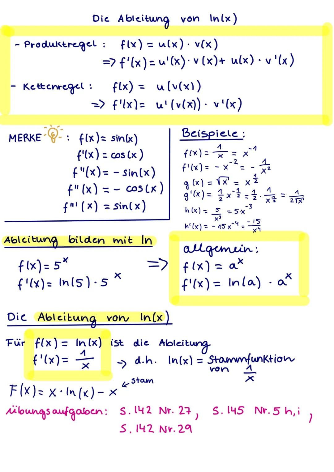 Umkehr funktionen
jedem y
Eine Funktion f heißt umkehrbar, wenn es zu
der werkmenge Wf genau ein x
aus der Definitionsmenge Of gibt mit f(x)