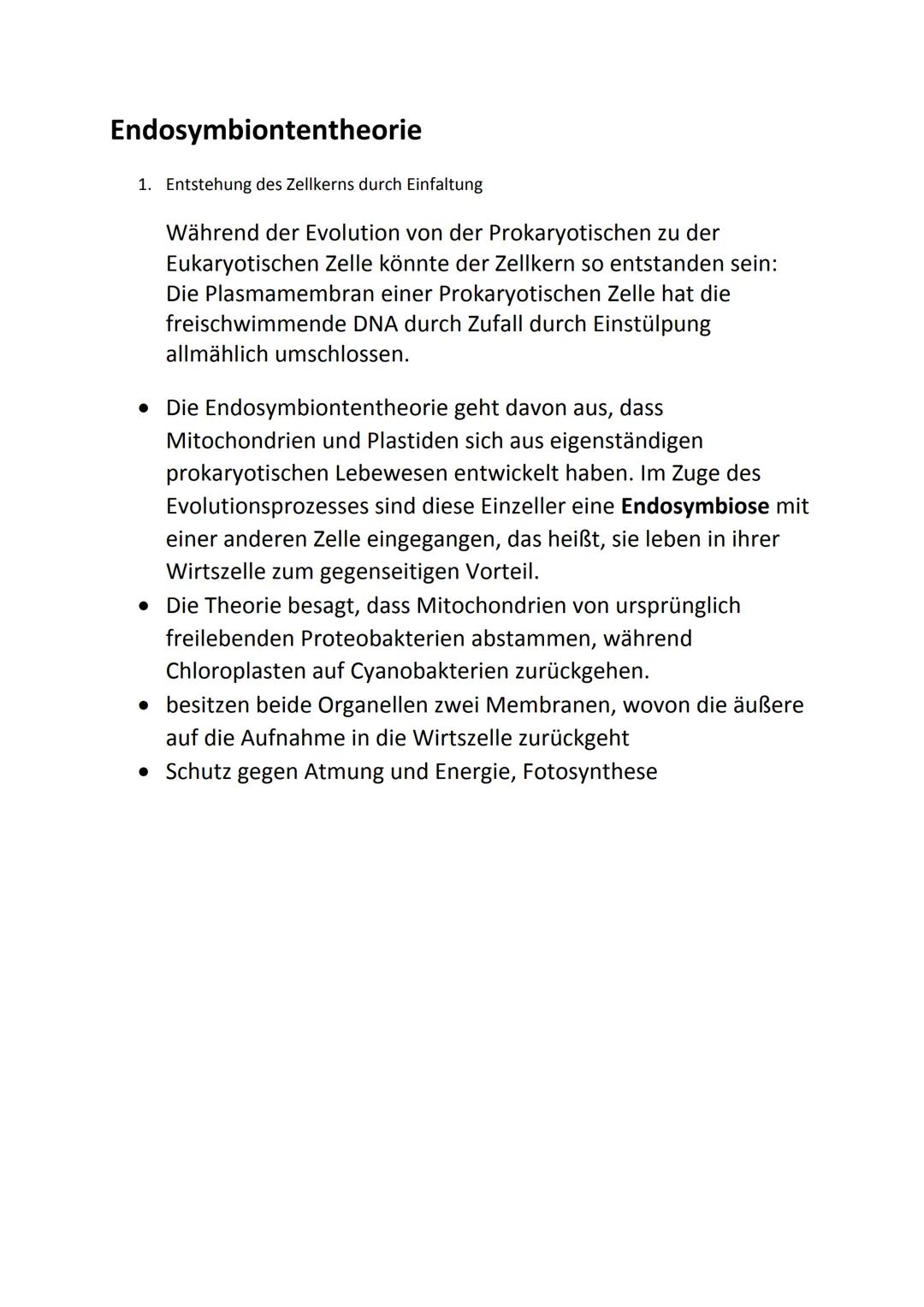 Bio Klausur 1 Q1
Themen:
• Kennzeichen des Lebendigen
Biochemie der Zelle
Prokaryoten, Eukaryoten
Endo- und Exocytose
●
• Endosymbiontentheo