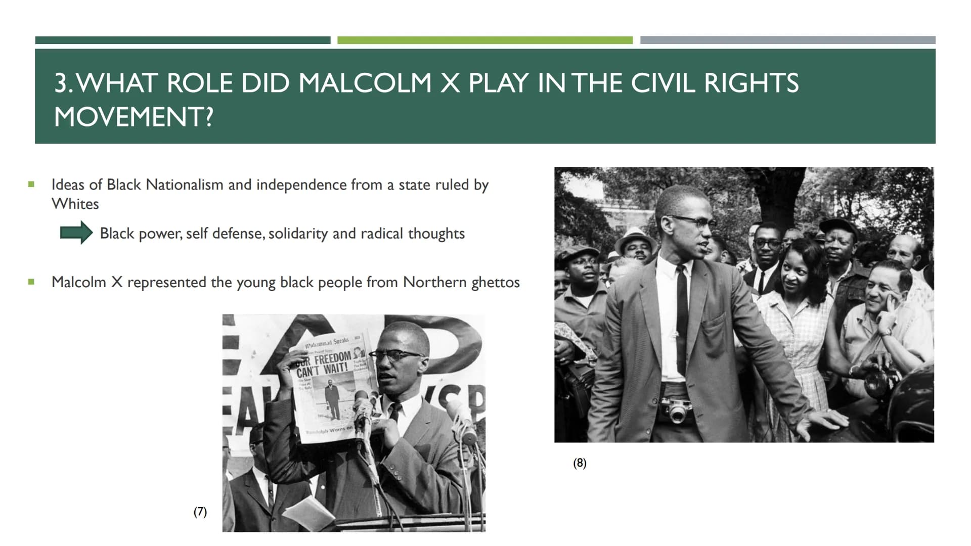 MALCOLM X
CIVIL RIGHTS ACTIVIST AND REVOLUTIONARY STRUCTURE OF THE PRESENTATION
1. Who was Malcolm X? - his biography
2. Malcolm X's contrib