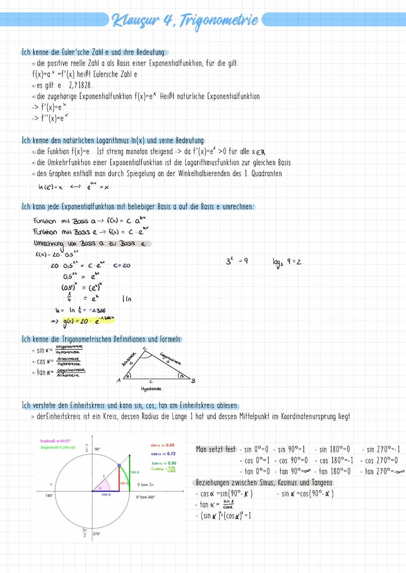 Ich kenne die Exponentialfunktion mit ihren Eigenschaften:
f(x) = c.a*
- D=R
W = Rt
heine Symmetrie.
(A)* und at erhält
alle Graphen verlauf