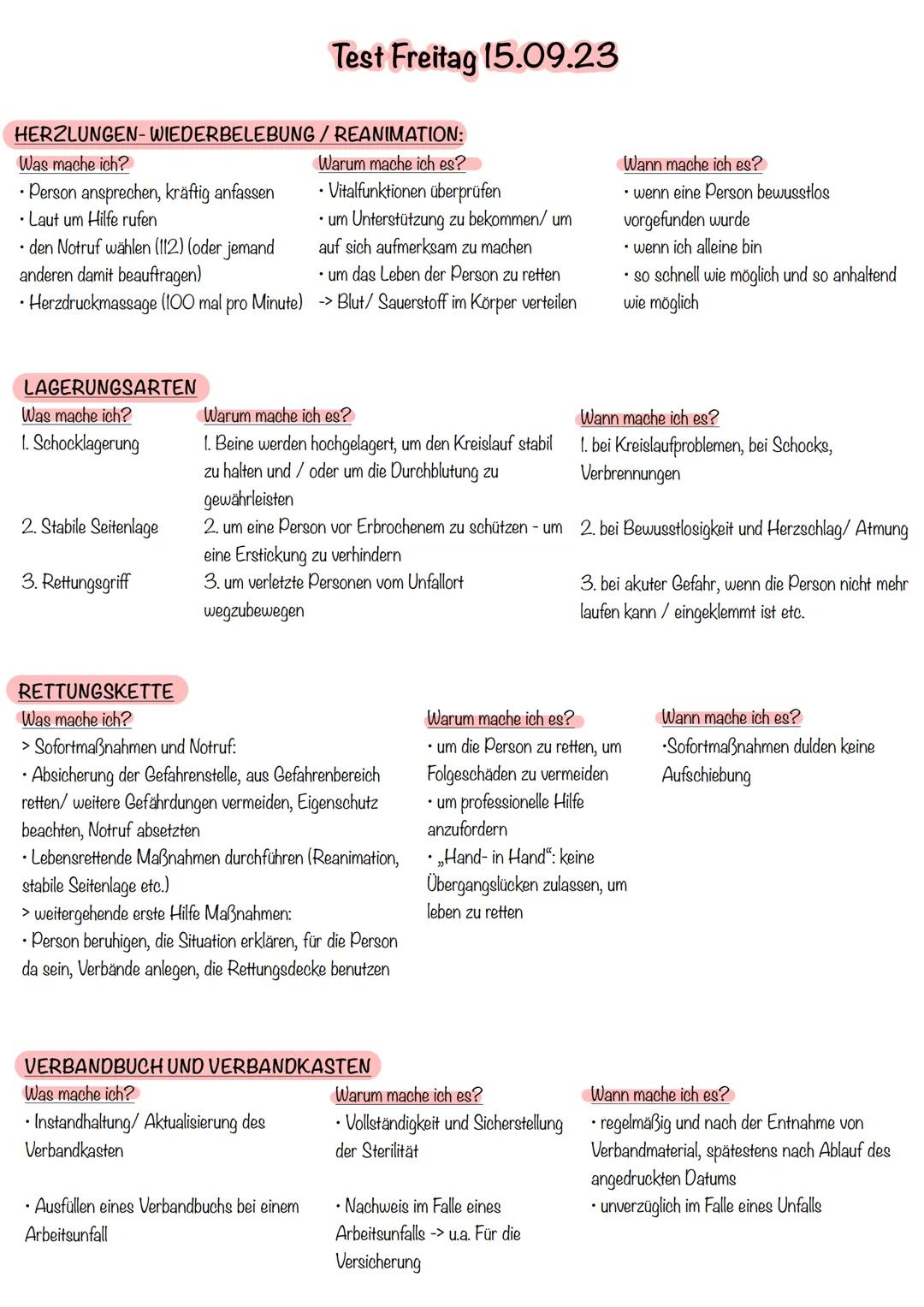 LAUFZETTEL
STATIONENLERNEN

Herzlungen- Lagerungs- Rettungs- Verbandbuch
Verätzungen
Wunden
Verbren-
Wieder-
arten
kette
&
nungen
belebung/
