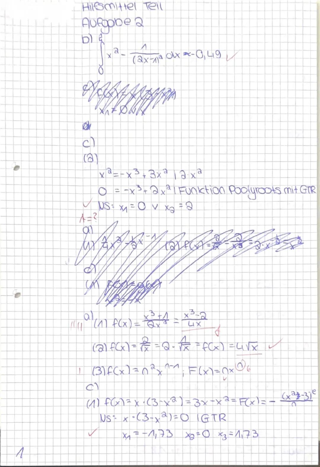 Kurs Q1.2 - M-Q1-GK-1
Klausur Nr. 1
Schuljahr
Name:
3 Std.
Hinweise:
Kommentierte, fachsprachliche korrekte Lösungswege (durch Rechnung oder