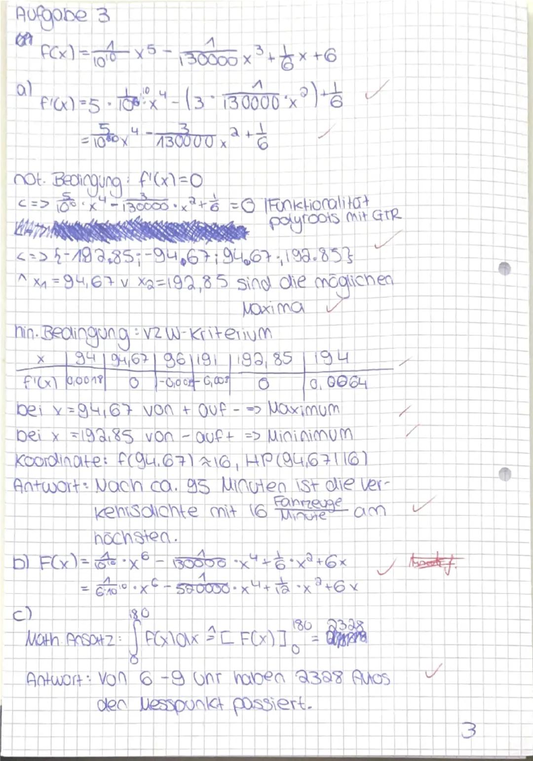 Kurs Q1.2 - M-Q1-GK-1
Klausur Nr. 1
Schuljahr
Name:
3 Std.
Hinweise:
Kommentierte, fachsprachliche korrekte Lösungswege (durch Rechnung oder