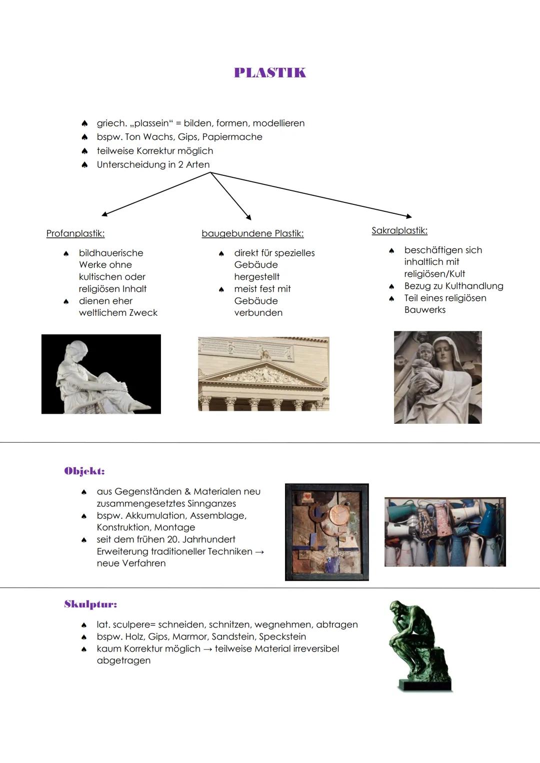 Plastik / Skulpturen / Objekte