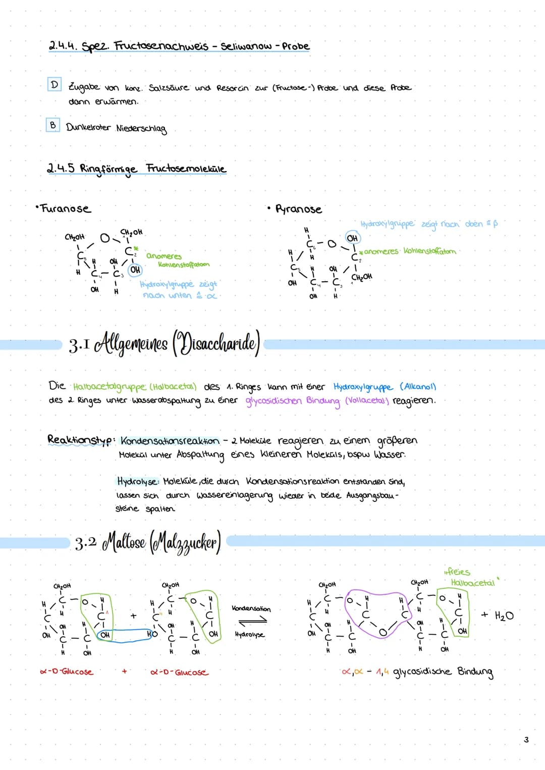 W
B
Nachweis von: Kohlenstoff-, Wasserstoff-, Sauerstoffatomen
D
KOHLENHYDRATE
B
1. Elementare. Zusammensetzung (Nachweisversuche
Erhitze ei
