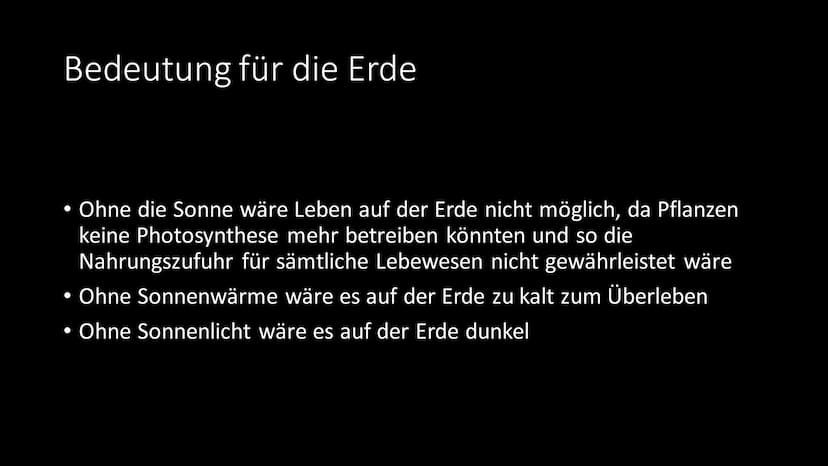 Die Sonne Gliederung
Allgemeine Infos
• Aufbau
●
●
• Bedeutung für das Sonnensystem
• Bedeutung für die Erde
●
• Leuchtkraft
Sonnenstrahlung
