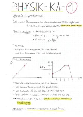 Know Physik, Gleichförmige Bewegungen und Beschleunigte Bewegungen thumbnail