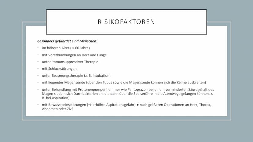 PNEUMONIE
Quelle: I care Krankheitslehre © 2019 Georg Thieme Verlag KG AGENDA
1. Definition
2. Pathophysiologie
3. Risikofaktoren
4. Symptom