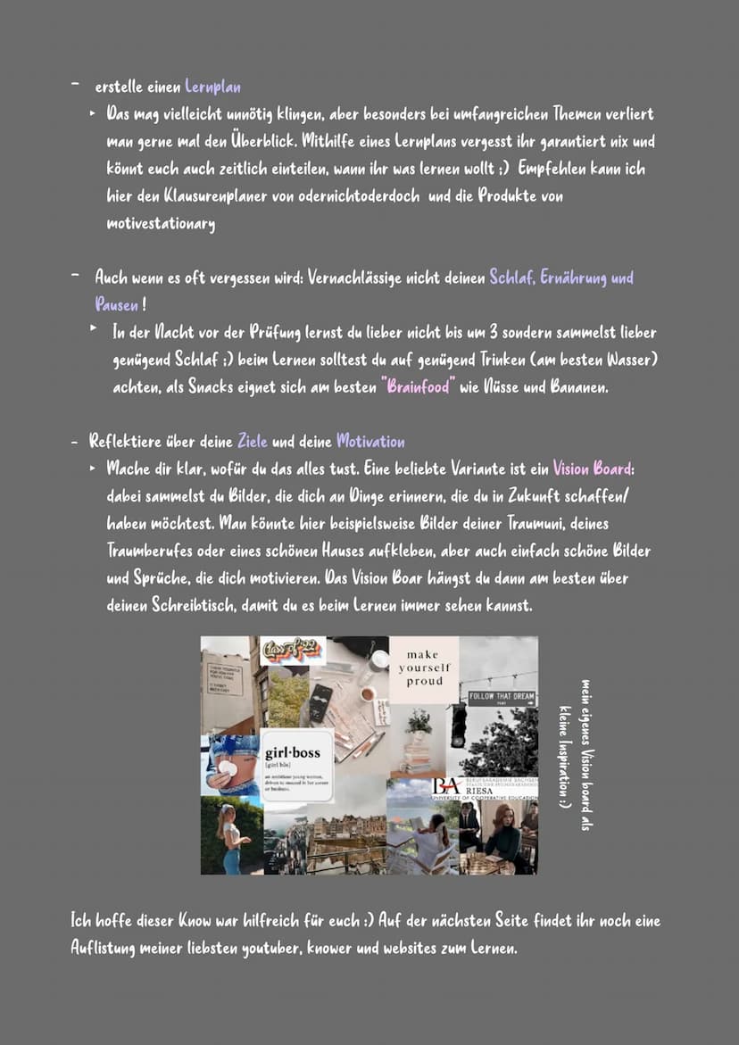 Lerntipps für eine erfolgreiche Schulzeit
BY @MARTHASLERNZETTEL
- Lerntyp herausfinden (dazu gibt es viele Tests im
Internet)
► auditiv: ler