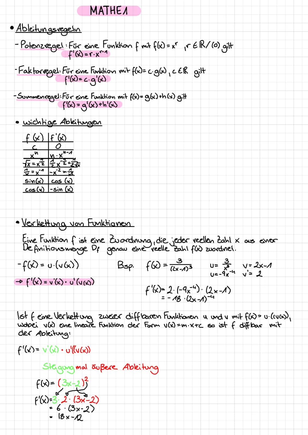 Mathematik Analysis