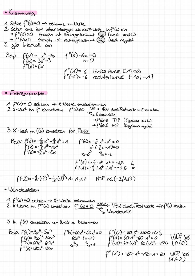 • Ableitungsregeln
-Potenzregel Für eine Funktion f mit f(x) = x² ₁VER / (0) gilt
f'(x)=√₁x²-₁
-Faktorregel: Für eine Funktion mit f(x)= c.g