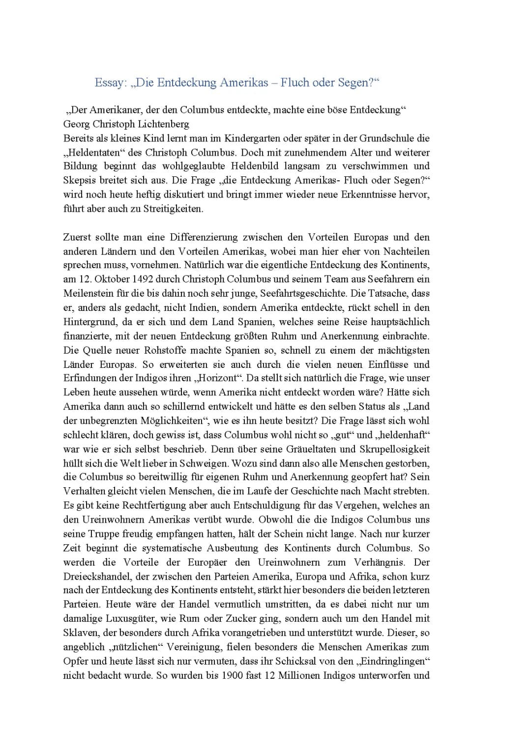Die Entdeckung Amerikas und ihre Folgen: Einfach erklärt für Schüler