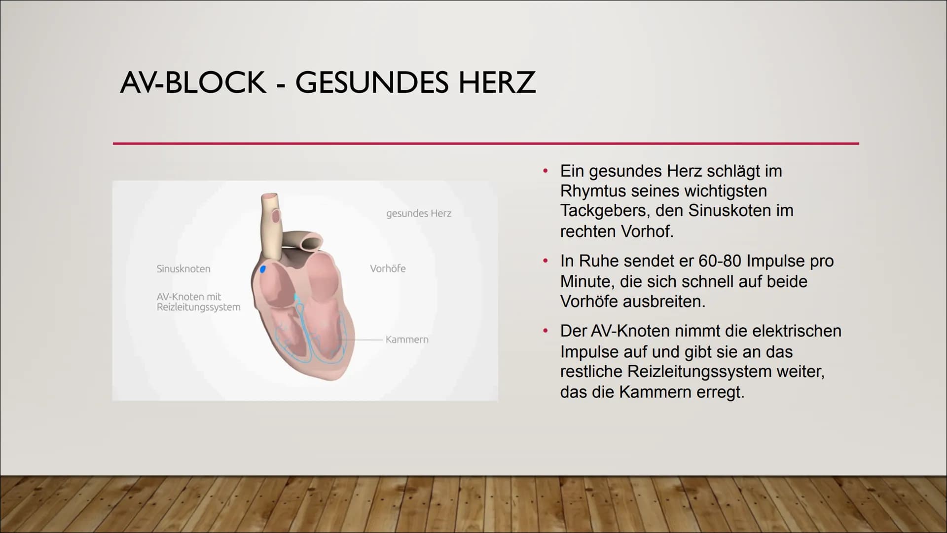Das EKG
Vorhof- und Kammerflimmern
AV-Blöcke
Marcel, Joshua und Celina S. EKG (ELEKTROKARDIOGRAMM) -
HERZSTRÖME MESSEN
●
Das Herz ist ein Mu