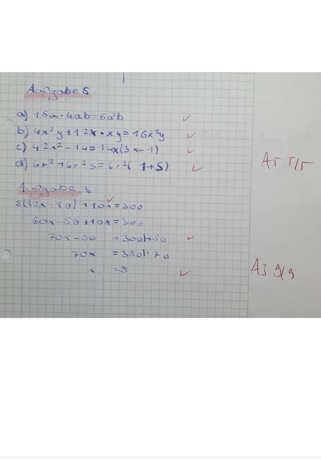1. Klassenarbeit Mathematik
Gruppe B
Erlaubte Hilfsmittel: Füller/Kugelschreiber, Geodreieck, Lineal, Taschenrechner
Aufgabe 1: Vereinfache 