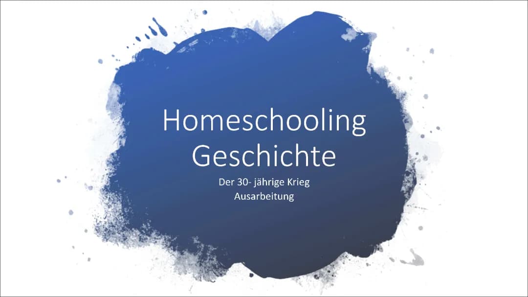 30 jährige Krieg 