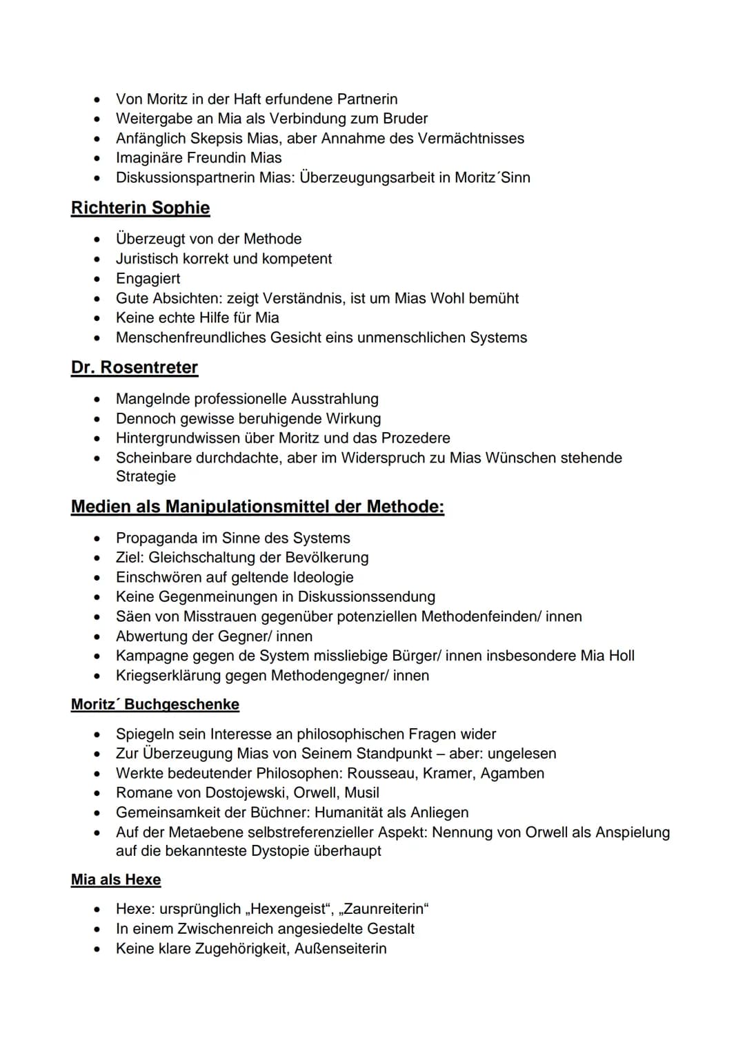 Zusammenfassung
●
●
●
• Verhandlung wird durch Journalist Heinrich Kramer unterbrochen -> interessiert am
Fall Mia Holl
•
Bürger müssen Schl