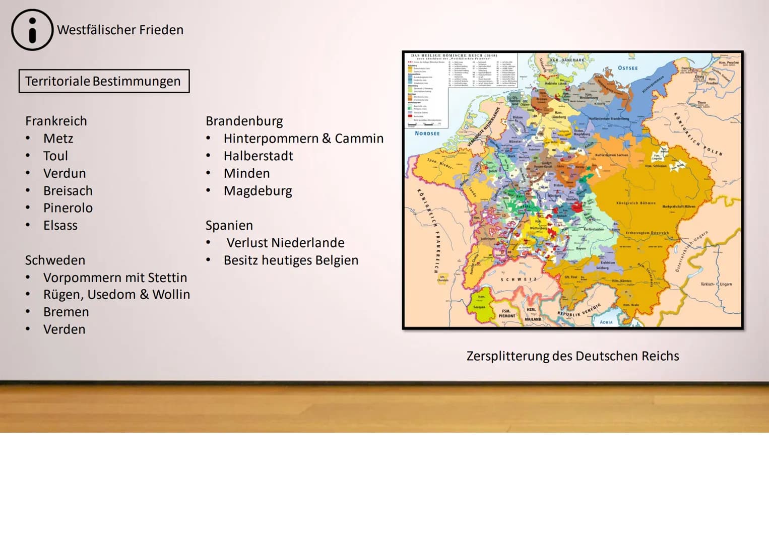 8
Der Westfälische Frieden von Münster und Osnabrück, 1648
Aluß Münster vo
1648. abgefe
WIEN 8
Inhalt
Was passierte vorher?
●
Westfälischer 