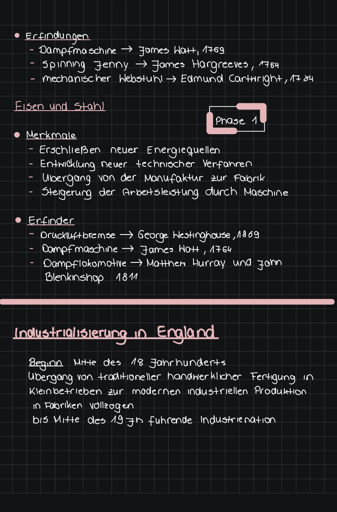 INDUSTRIALISIERUNG
Industrialisierung
Prozess innerhalb eines Staates, wahrend
Agrarstaat zu einem Industrie staat entwickelt
Industrielle R