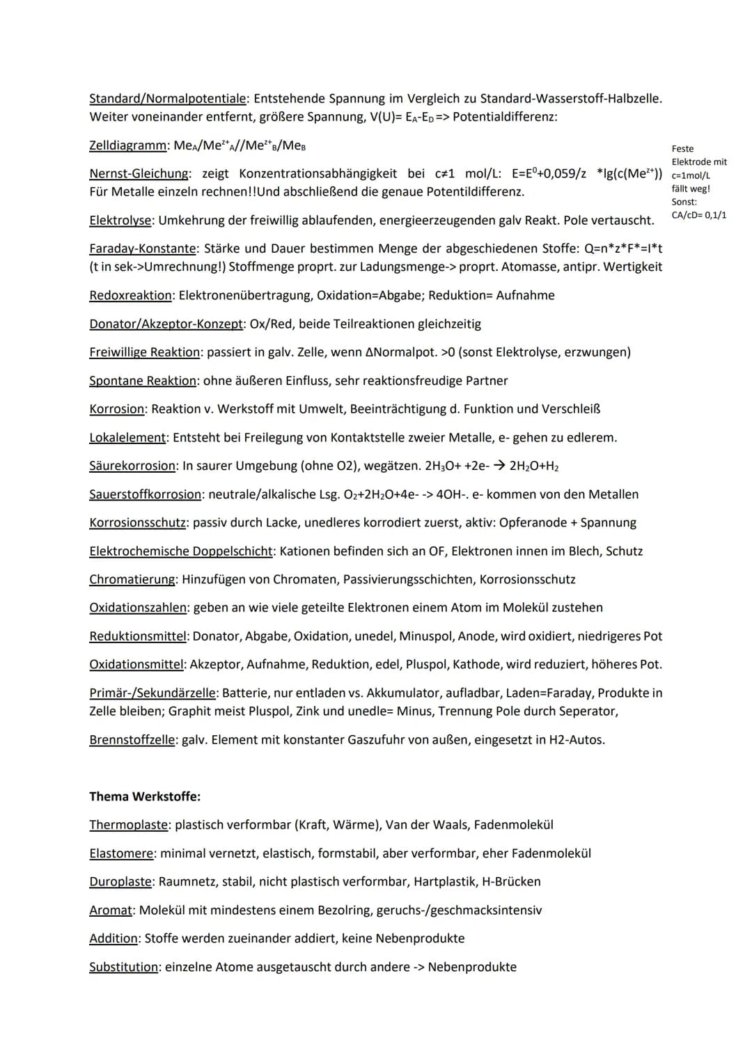 Fachbegriffe Chemie:
Generell:
Van-der-Waals-Kräfte: entstehen bei langen, gestreckten Molekülen: Polymere
Dipol-Dipol-Kräfte: Bei starken E
