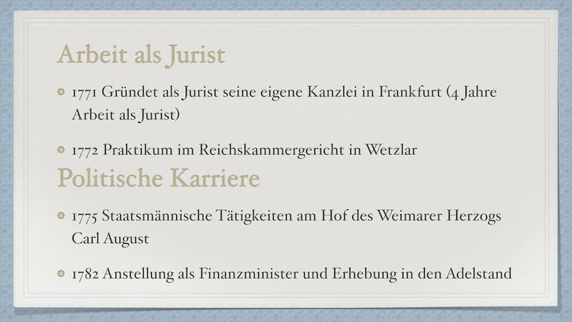 Johann Wolfgang
von Goethe
1749-1832 Kindheit und Jugend
Familie
*28. August 1749 in Frankfurt am Main
→ Eine jüngere Schwester Cornelia (di