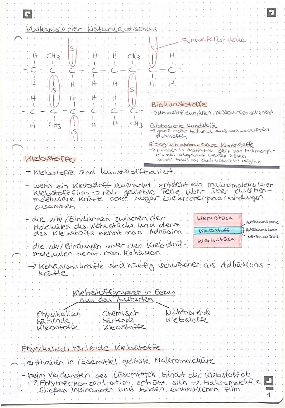 KUNSTSTOFFE
Kunststoffe -> rein synthetische oder aus Naturistoffer
gewonnene Polymere /Makromolekule
-> riesige. Molehvilketten/-netze.
-> 