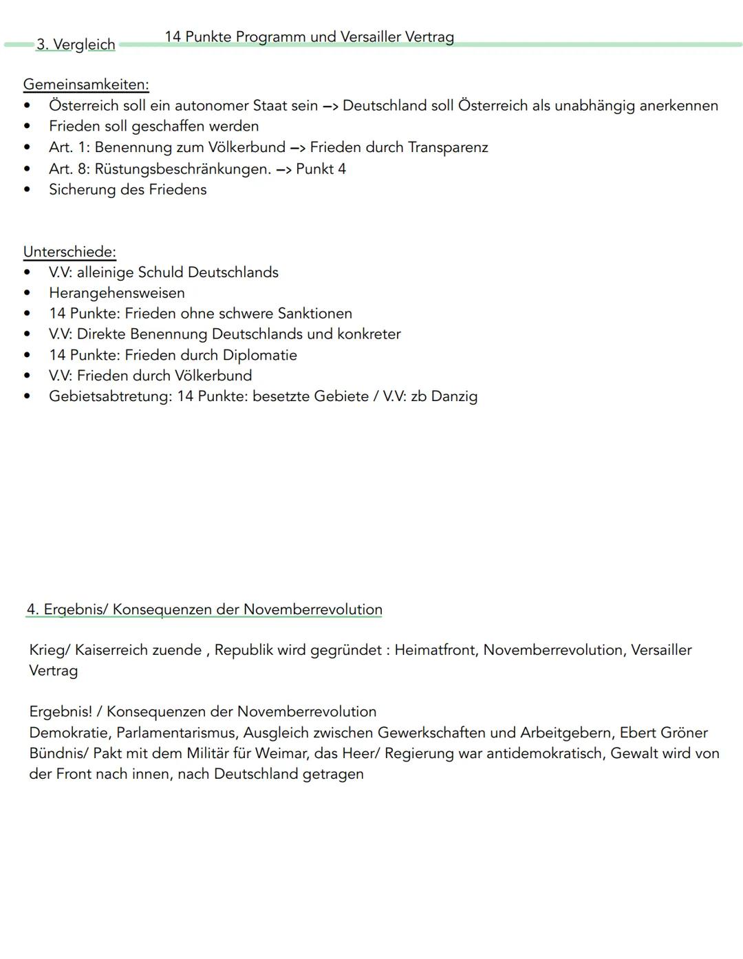 # Lernzettel Geschichte

1. Versailler Vertrag
Datum: 28.06.1919
Ort: Versailles, Frankreich
Ereignis: Unterzeichnung des Friedensvertrages 