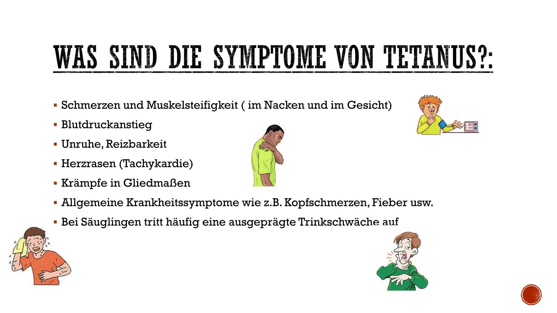# TETANUS

-PRÄSENTATION- # INHALTSVERZEICHNIS:

- Was ist Tetanus?
- Wie kann man sich mit Tetanus infizieren?
- Die Tetanus Bakterien
- Wa