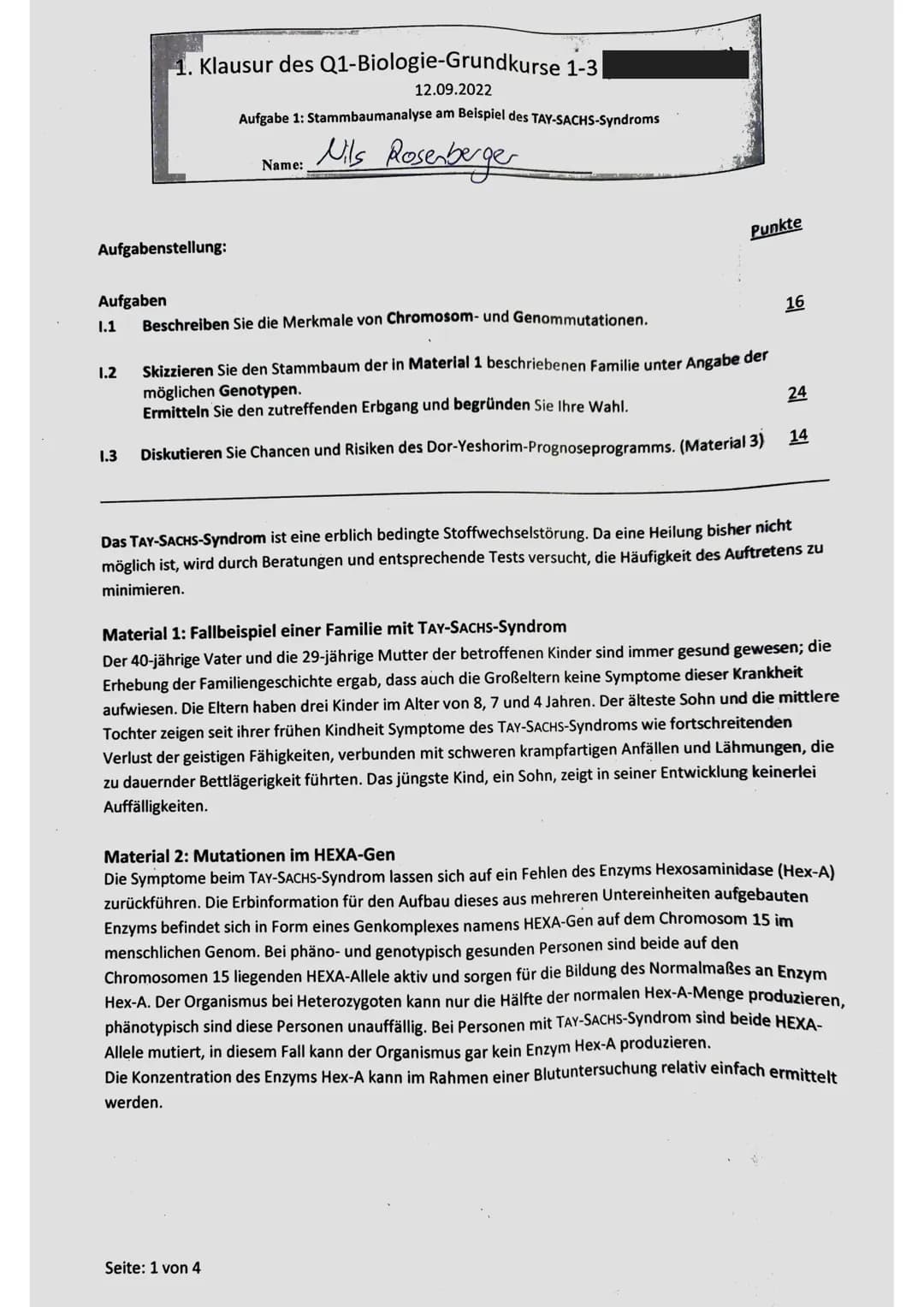 Q1.1-Biologie-GK-Klausur-Genetik-15Punkte (1+)