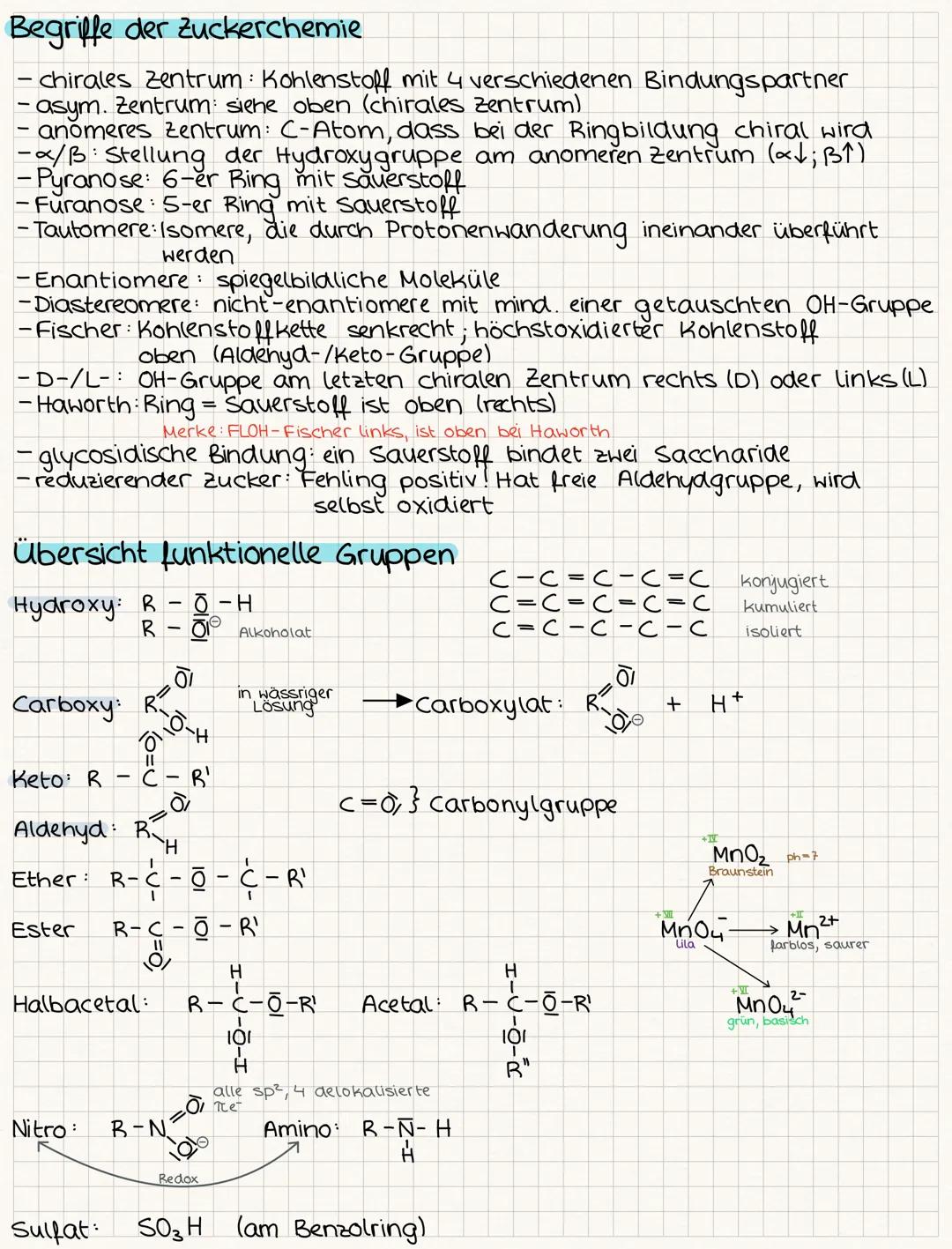 # Zucker
- Stoffklasse Kohlenhydrate
-Molekülaufbau: C, O & H-Atome
-Einteilung in Monosaccharide, Disaccharide und
Polysaccharide
-Untersch