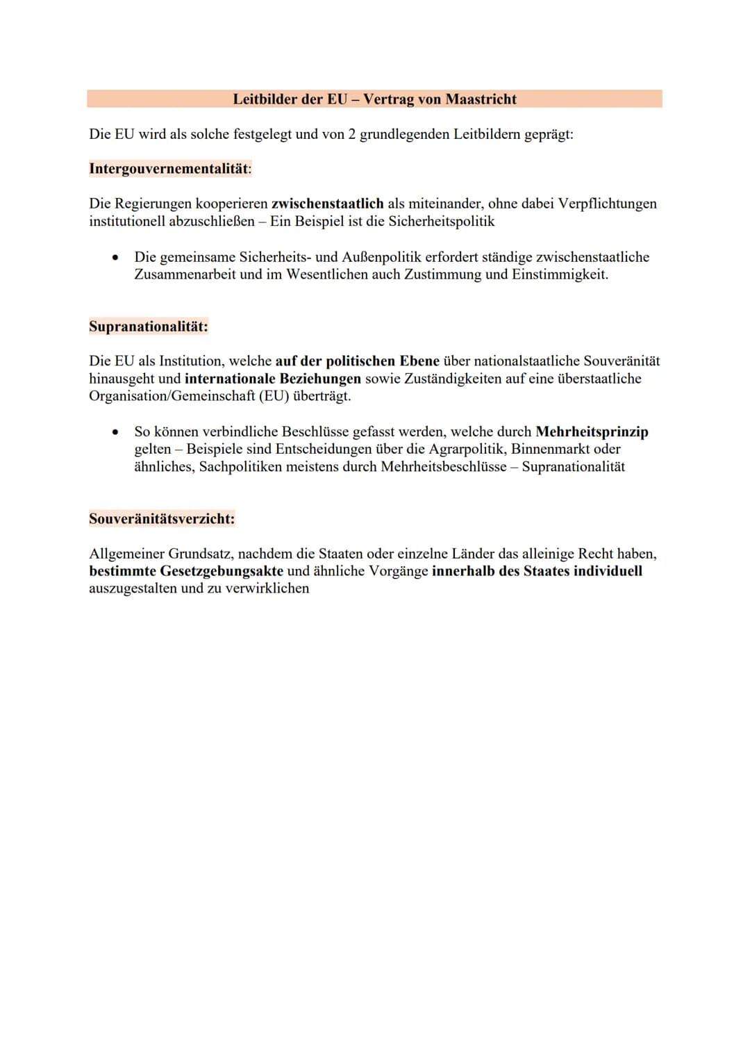 Friedenssicherung:
●
●
Wipo Klausur – EU und die Eurozone
Leitmotive der europäischen Einigung
Frieden zwischen einzelnen Ländern in der EU
